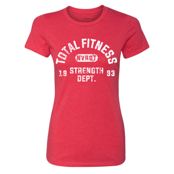 PHYS ED NVRQT - WOMEN'S FITTED T-SHIRT - $N6BF3K$ Thumbnail